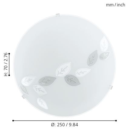 Eglo - Griestu lampa 1xE27/25W/230V