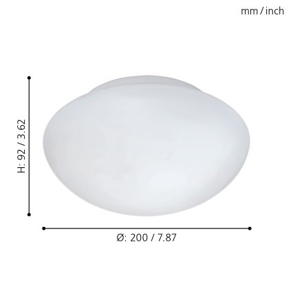 Eglo - Griestu lampa 1xE27/60W/230V