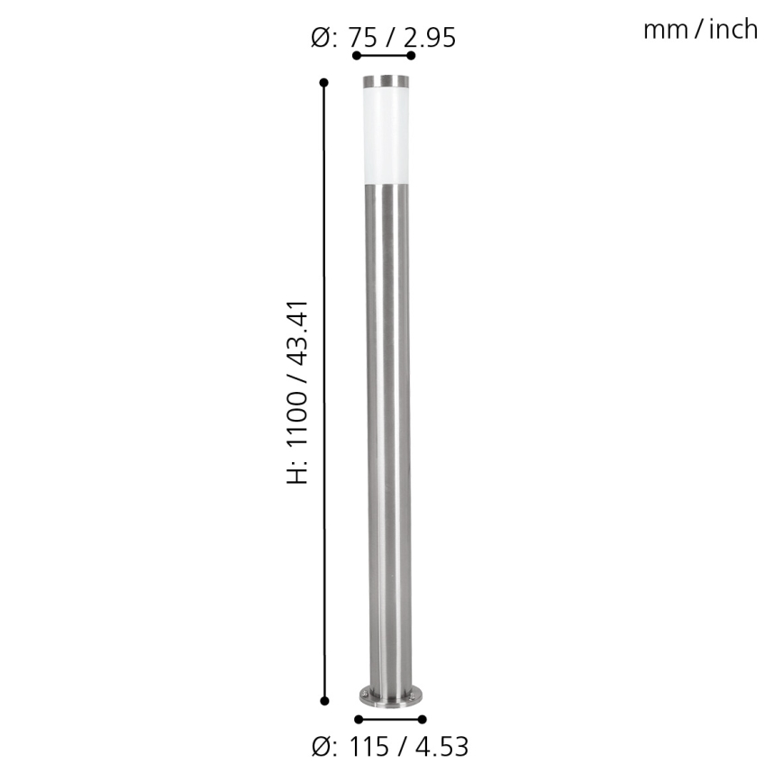 EGLO - Āra lampa 1xE27/15W/230V IP65