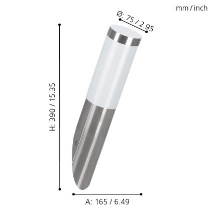 EGLO - Āra sienas lampa 1xE27/15W/230V IP44