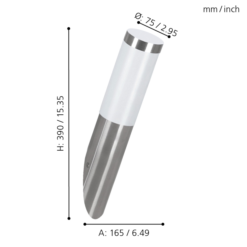 EGLO - Āra sienas lampa 1xE27/15W/230V IP44