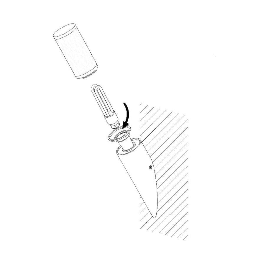 EGLO - Āra sienas lampa 1xE27/15W/230V IP44