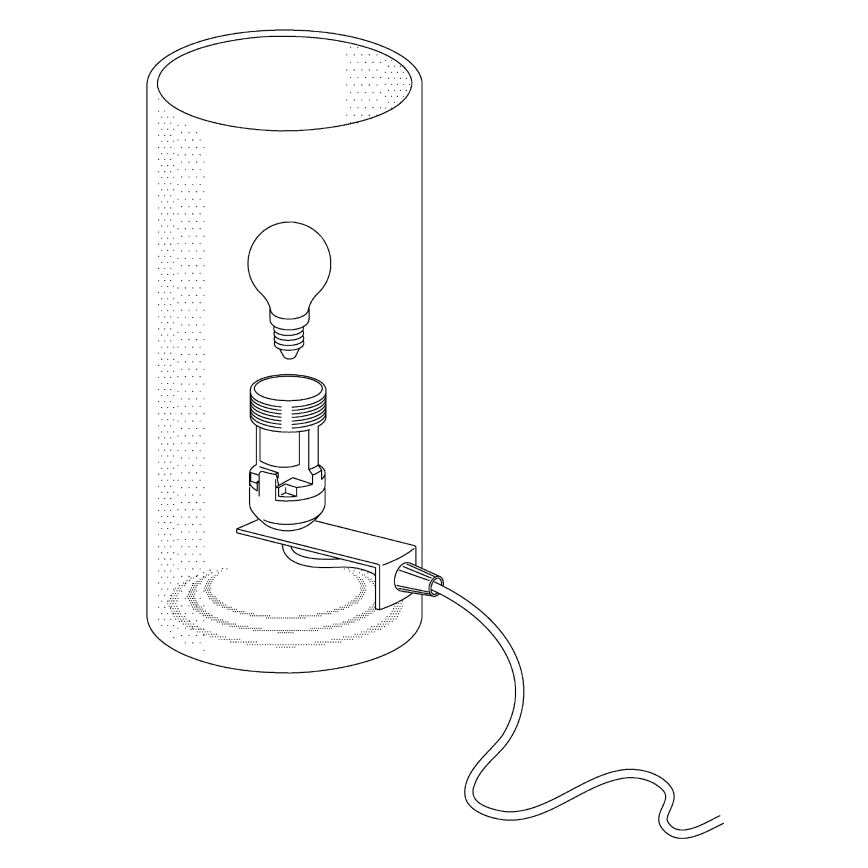 Eglo - Galda lampa 1xE14/60W/230V