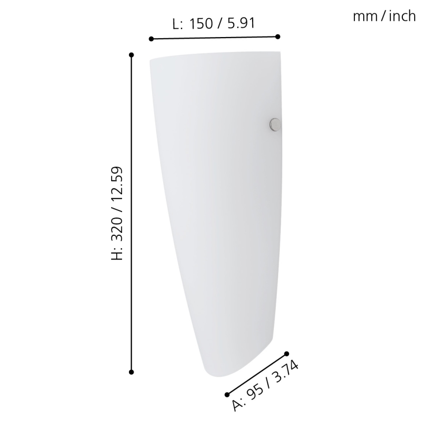 Eglo - Sienas lampa 1xE27/60W/230V