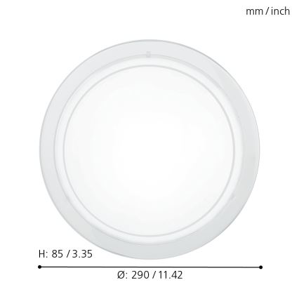 Eglo - Griestu lampa 1xE27/60W/230V