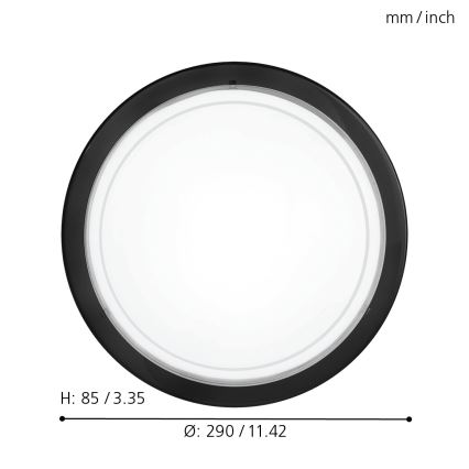 Eglo - Griestu lampa 1xE27/60W/230V