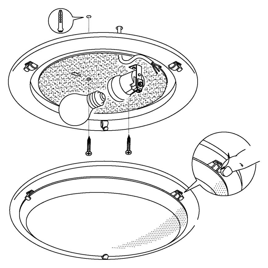 Eglo - Griestu lampa 1xE27/60W/230V