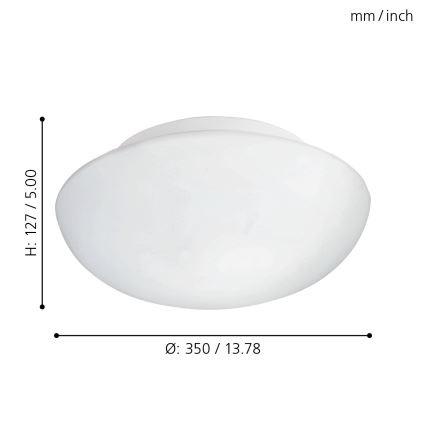 Eglo - Griestu lampa 2xE27/60W/230V