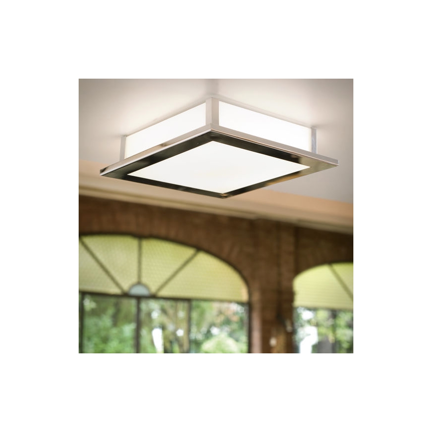 EGLO 85092 - Sienas griestu gaismeklis AURIGA 1xR7S/42W/230V glancēta hroma