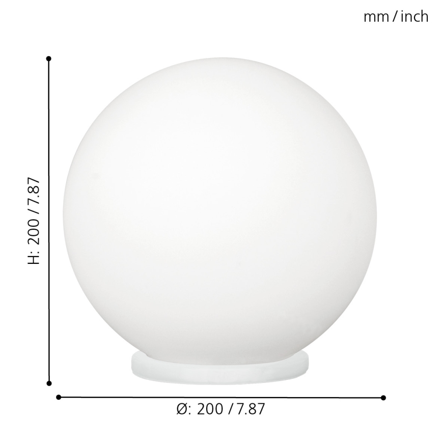 EGLO - Galda lampa 1xE27/60W/230V d. 20 cm