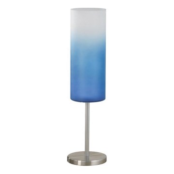 Eglo 85999 - Galda lampa TROY ZILA 1xE27/100W/230V zila