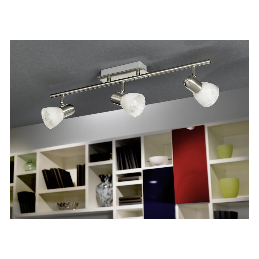 EGLO 86215 - Lampa ARES 1 3xE14/40W balts