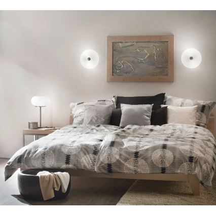 EGLO - Griestu lampa OPTICA 2xE27/60W/230V opāla stikls d. 35 cm