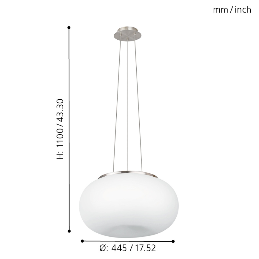 EGLO - Lustra ar auklu OPTICA 2xE27/60W d. 45 cm