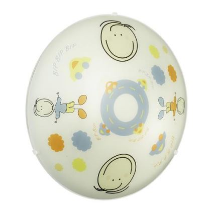 EGLO 88972 - Bērnu griestu lampa JUNIOR 2, 2xE27/60W, daudzkrāsaina