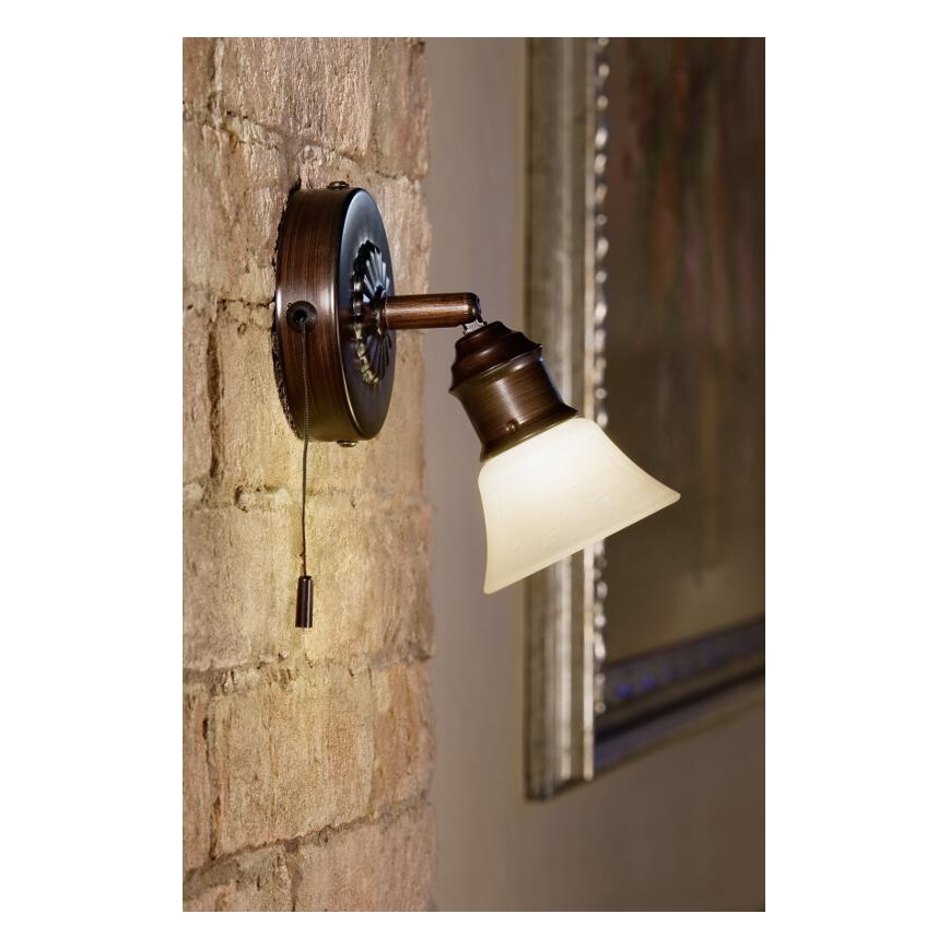 EGLO 89057 - Starmetis ALAMO 1xG9/40W tumši brūna/bēša