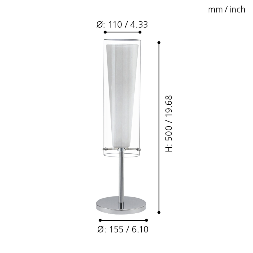 EGLO - Galda lampa 1xE27/60W