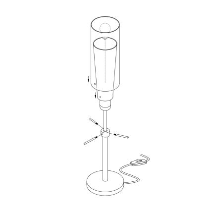 EGLO - Galda lampa 1xE27/60W