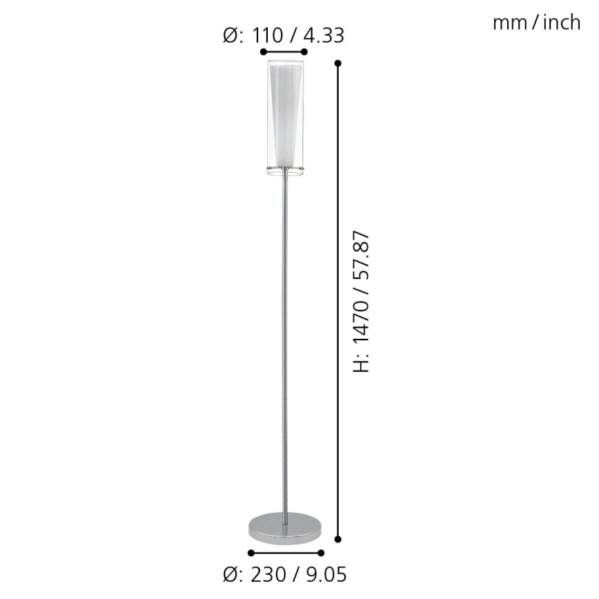 EGLO - Grīdas lampa 1xE27/60W