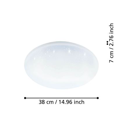 Eglo - LED Aptumšojama griestu lampa LED/19,2W/230V 2700-6500K ZigBee