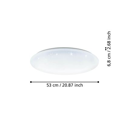 Eglo - LED Aptumšojama griestu lampa LED/44,8W/230V 2700-6500K ZigBee