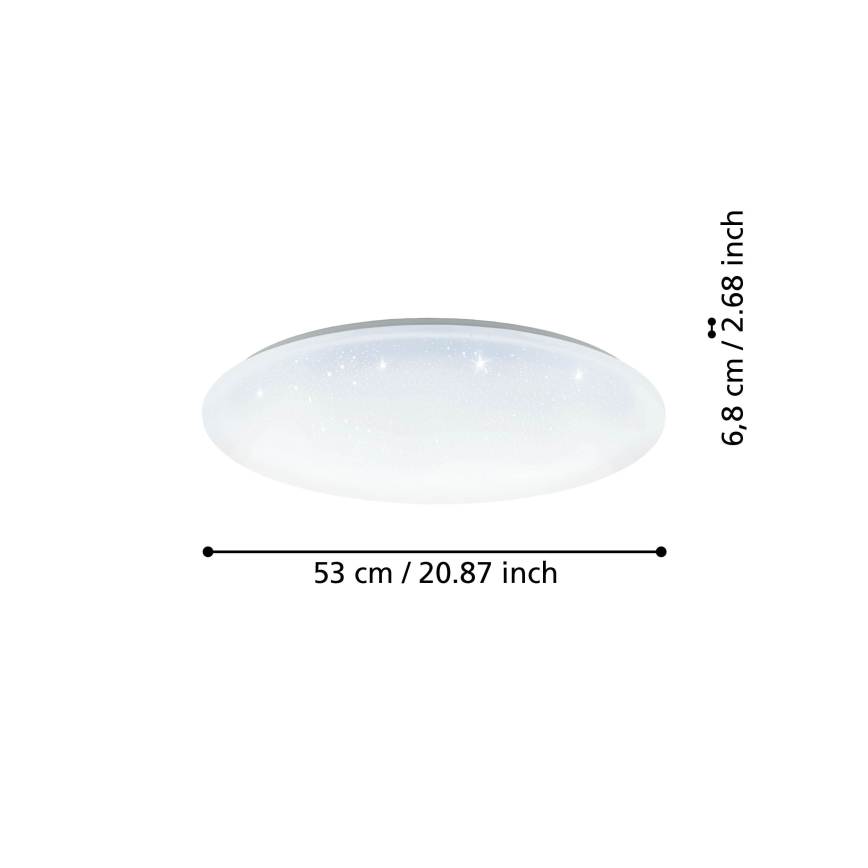 Eglo - LED Aptumšojama griestu lampa LED/44,8W/230V 2700-6500K ZigBee