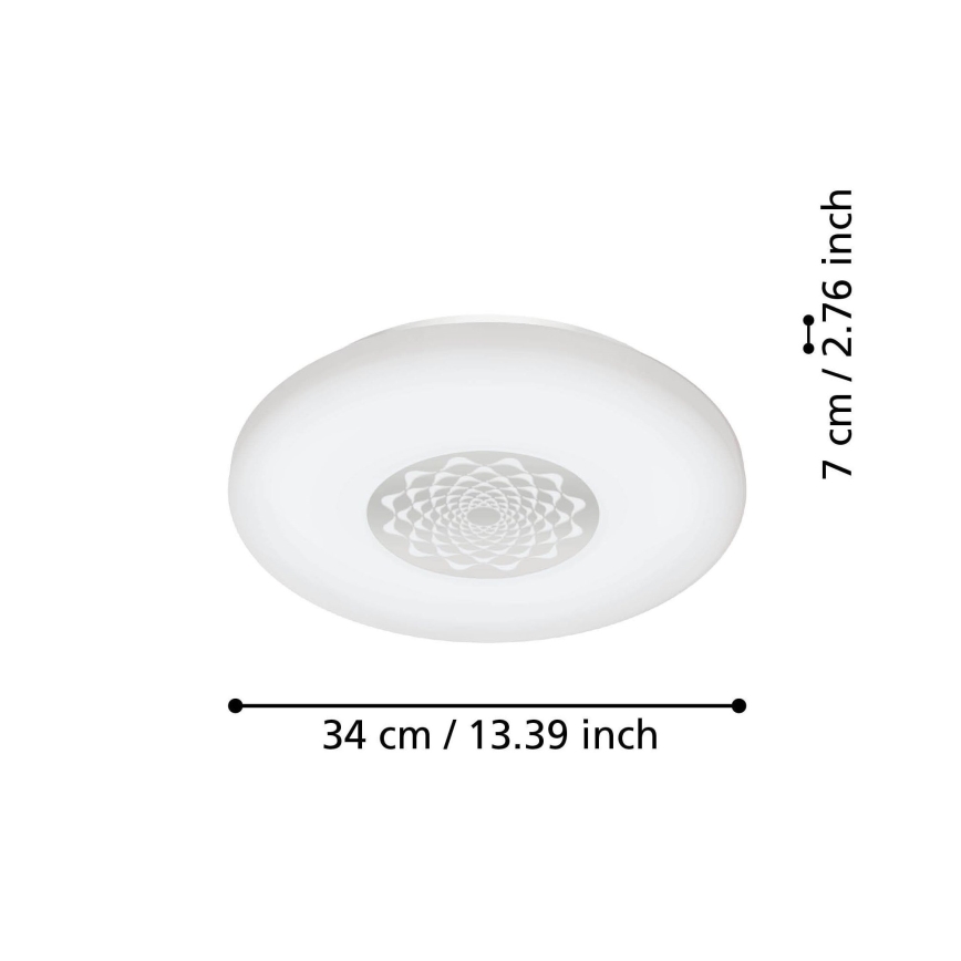 Eglo - LED Aptumšojama griestu lampa LED/15,6W/230V 2700-6500K
