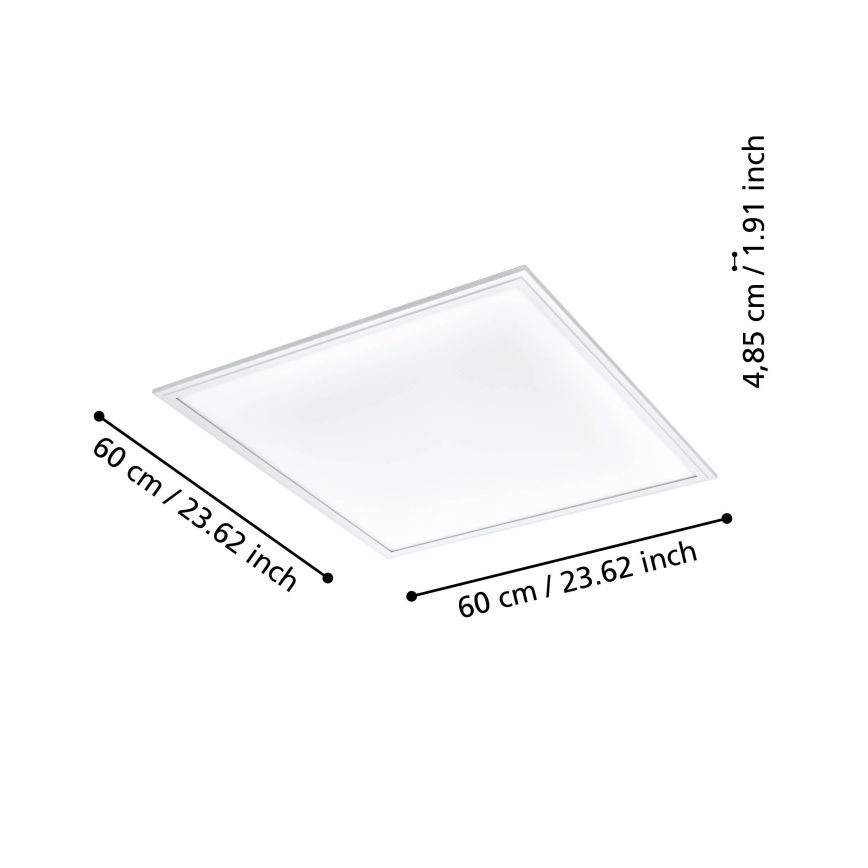 Eglo - LED Aptumšojama griestu lampa LED/33W/230V 2700-6500K, balta ZigBee
