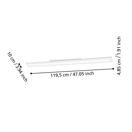 Eglo - LED Aptumšojama griestu lampa LED/33,5W/230V 2700-6500K balta ZigBee