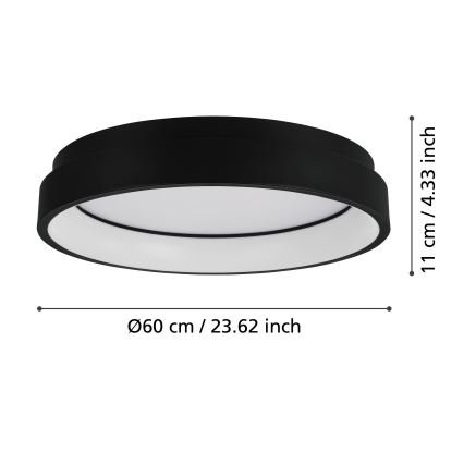 Eglo - LED RGBW Aptumšojama griestu lampa LED/26W/230V ZigBee