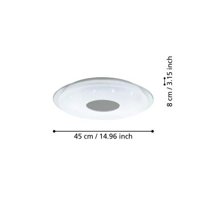 Eglo - LED Aptumšojama griestu lampa LED/19,2W/230V ZigBee