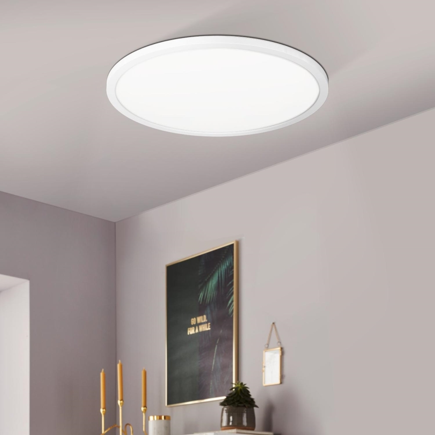 Eglo 900086 - LED RGBW Aptumšojama griestu lampa ROVITO-Z LED/14,6W/230V 2700-6500K d. 29,5 cm balta