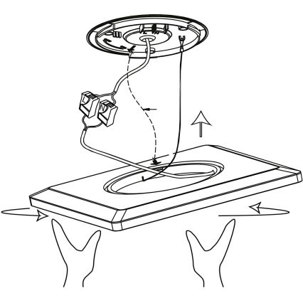 Eglo 900093 - LEDRGBW Regulējama griestu lampa ROVITO-ZLED/14,6W/230V melna