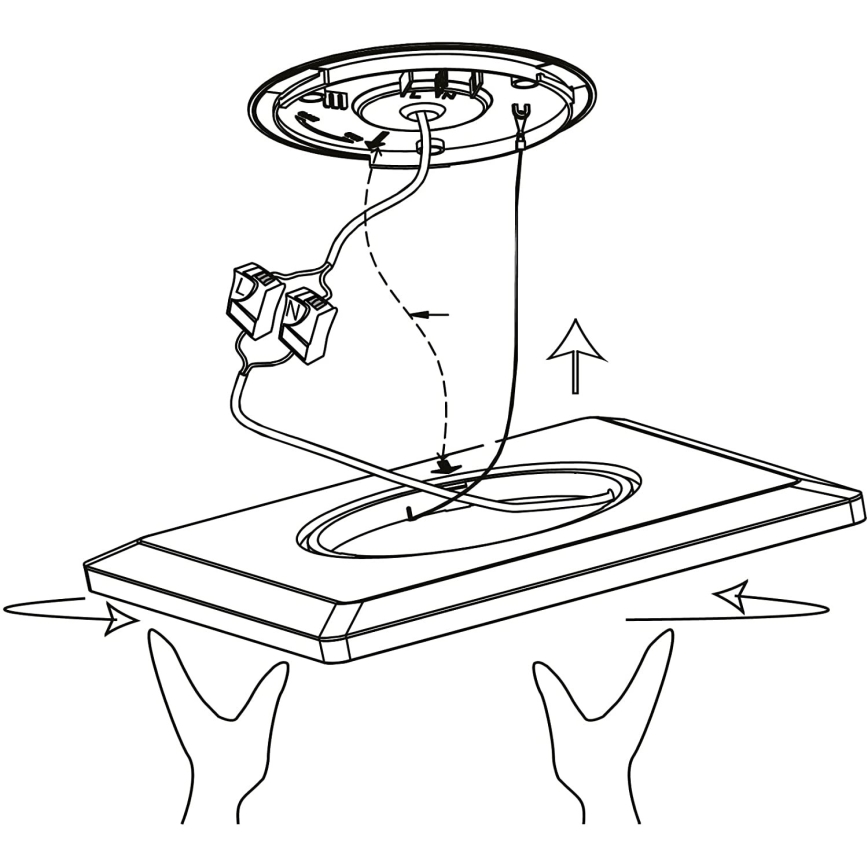 Eglo 900093 - LEDRGBW Regulējama griestu lampa ROVITO-ZLED/14,6W/230V melna