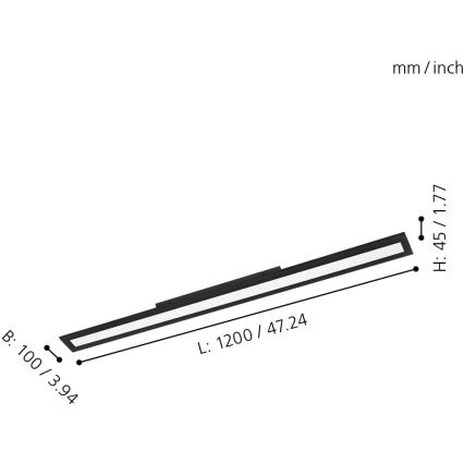 Eglo - LED Aptumšojama griestu lampa LED/33,5W/230V ZigBee