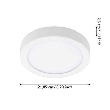 Eglo - LED Aptumšojama vannas istabas griestu lampa LED/16,5W/230V 2700-6500K IP44 ZigBee