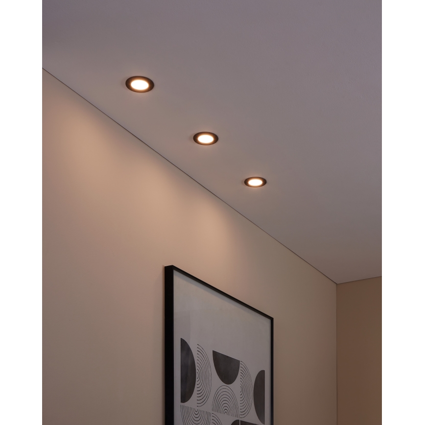 Eglo - OMPLEKTS 3x LED Aptumšojama vannas istabas lampa FUEVA-Z  LED/2,8W/230V IP44