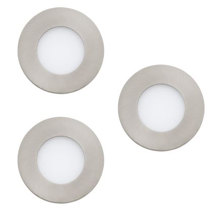 Eglo - OMPLEKTS 3x LED Aptumšojama vannas istabas lampa FUEVA-Z  LED/2,8W/230V IP44