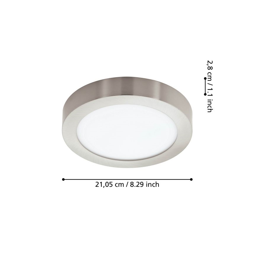 Eglo - Regulējama LED vannas istabas griestu lampa, LED 16,5 W, 230 V, IP44, ZigBee, Ø 21 cm