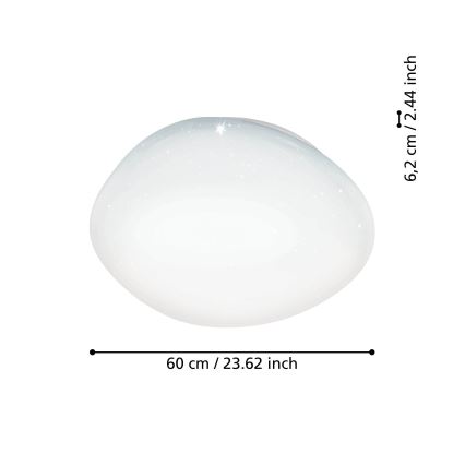 Eglo - LED RGBW Aptumšojama griestu lampa LED/33W/230V ZigBee