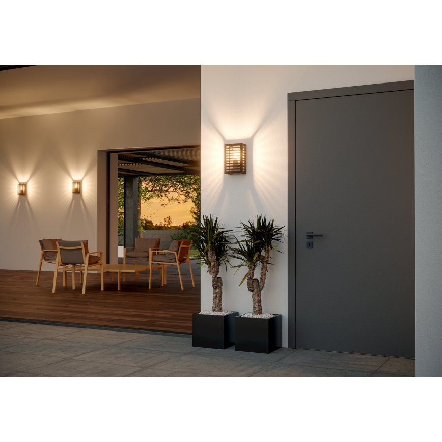 Eglo - Āra sienas lampa 1xE27/60W/230V IP44