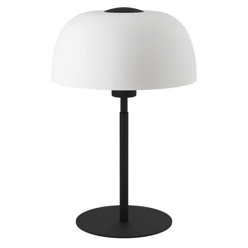 Eglo - Galda lampa 1xE27/40W/230V melna/balta