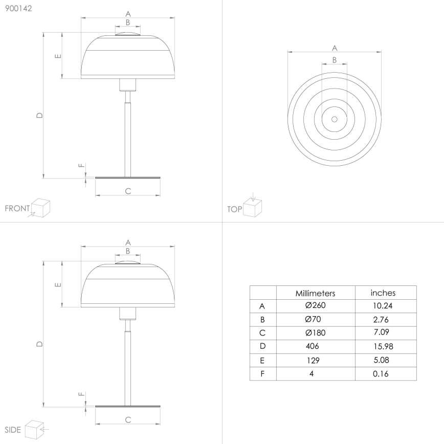 Eglo - Galda lampa 1xE27/40W/230V melna/balta