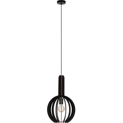 Eglo - Lustra ar auklu 1xE27/40W/230V d. 31 cm melna