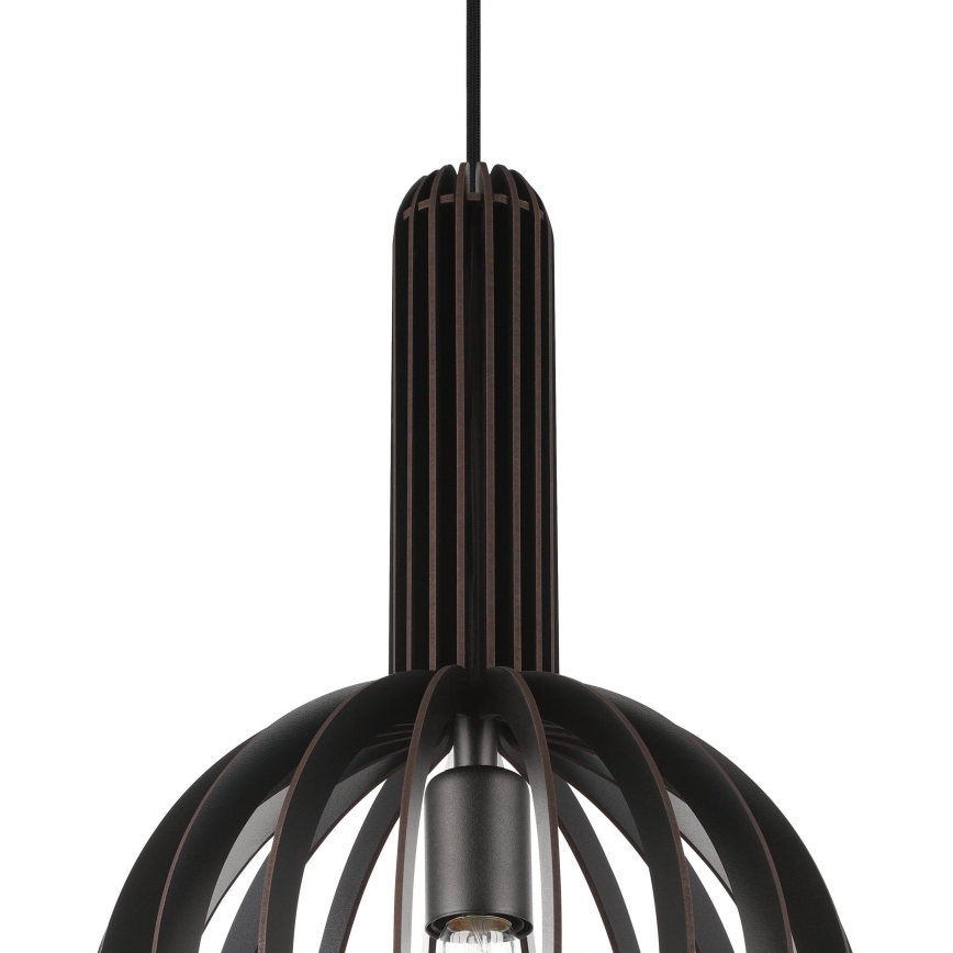 Eglo - Lustra ar auklu 1xE27/40W/230V d. 31 cm melna