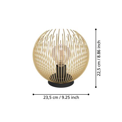 Eglo - Galda lampa 1xE27/40W/230V