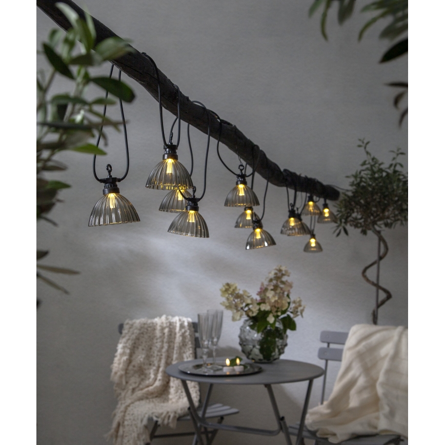 Eglo - LED Dekoratīva āra virtene 12xLED/0,066W/3,2V IP44