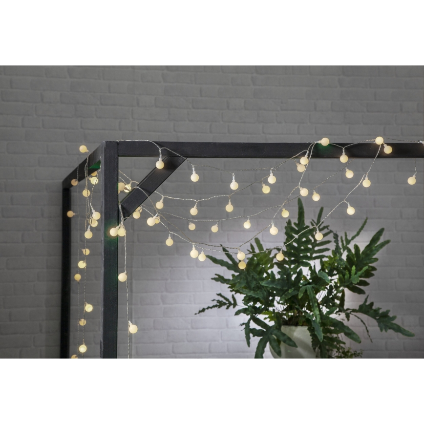 Eglo - LED Dekoratīva āra virtene 50xLED/0,066W/4,5V IP44