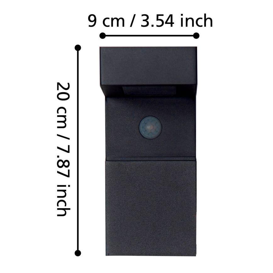 Eglo - LED āra saules gaismeklis ar sensoru 18xLED/0,2W/3,7V 2200 mAh IP44