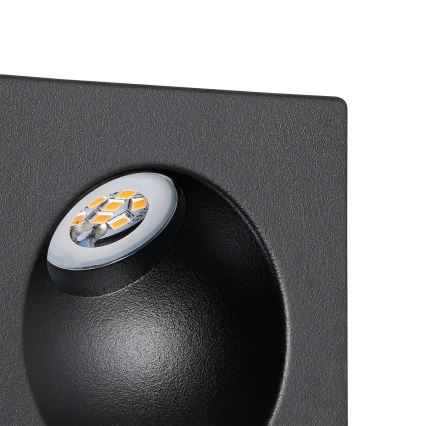 Eglo - LED Kāpņu telpas lampa LED/2W/230V 3000K melna